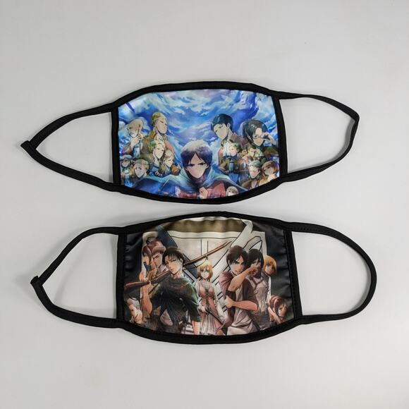 Attack On Titan Gift Set Anime Pack Buttons Stickers Jewelry Face Mask Backpack - Picture 11 of 16